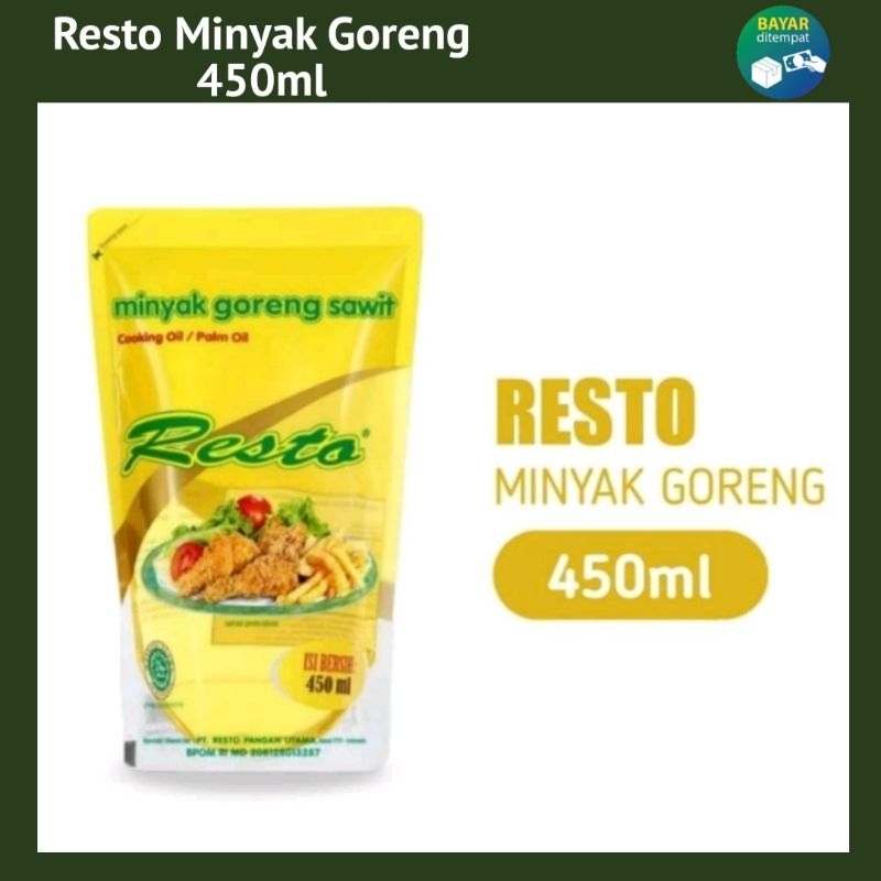 

Minyak Goreng Sawit Resto 450ml Cooking Oil / Palm Oil