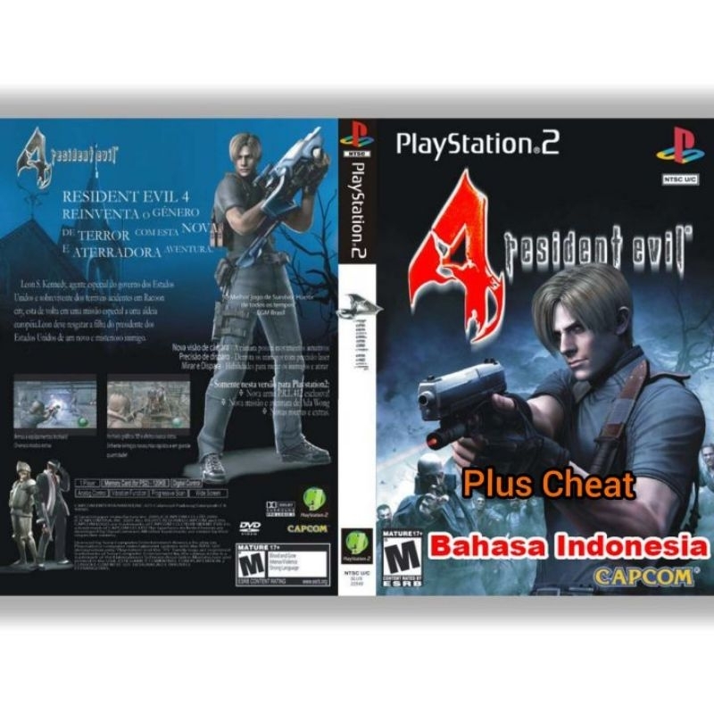 KASET PS2 ORIGINAL BOX GAME PS2 RESIDENT EVIL 4 TERLARIS FULL CHEAT BHS INDONESIA - KASET GAME PLAYS