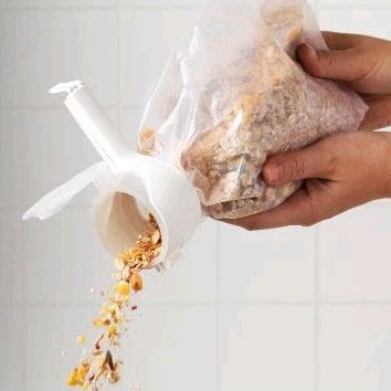 Kantung klip segel dan tuang D'BEVARA, putih