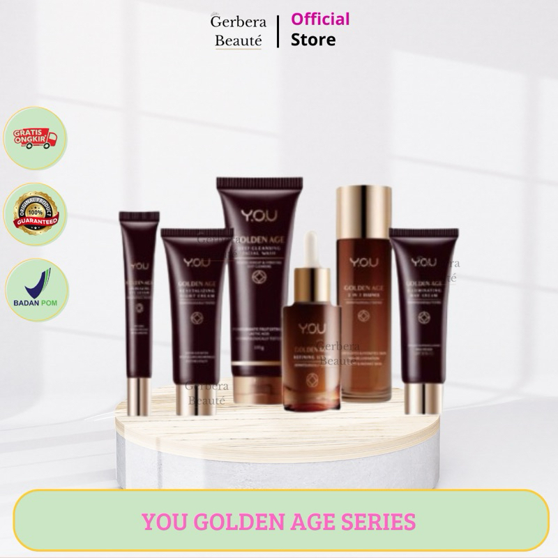 ✨GB✨ YOU Golden Age Series - Paket Skincare YOU Golden Age - Facial Wash - Refining Serum - 2in1 Ess