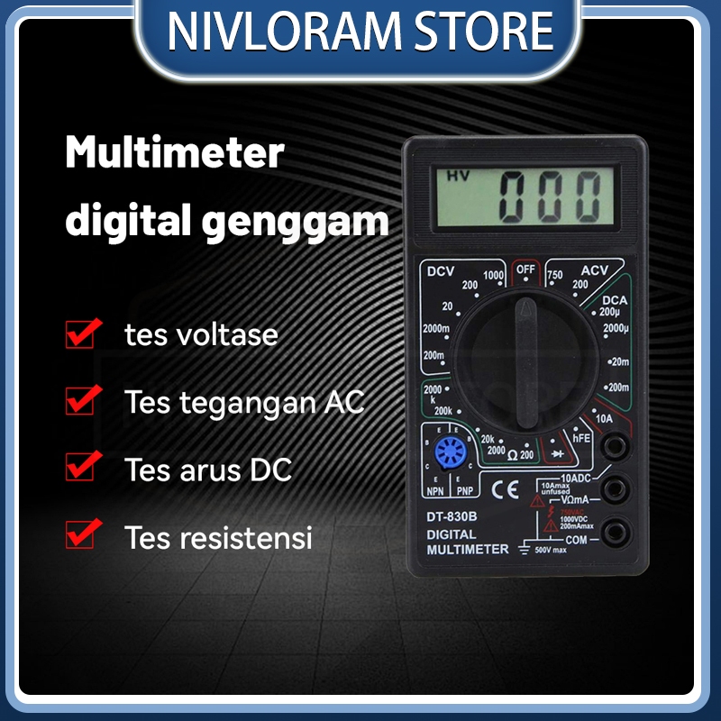 DT830B Multimeter multitester digital DT-830B avometer / Multimeter Avometer TOFUDA/multitester digi