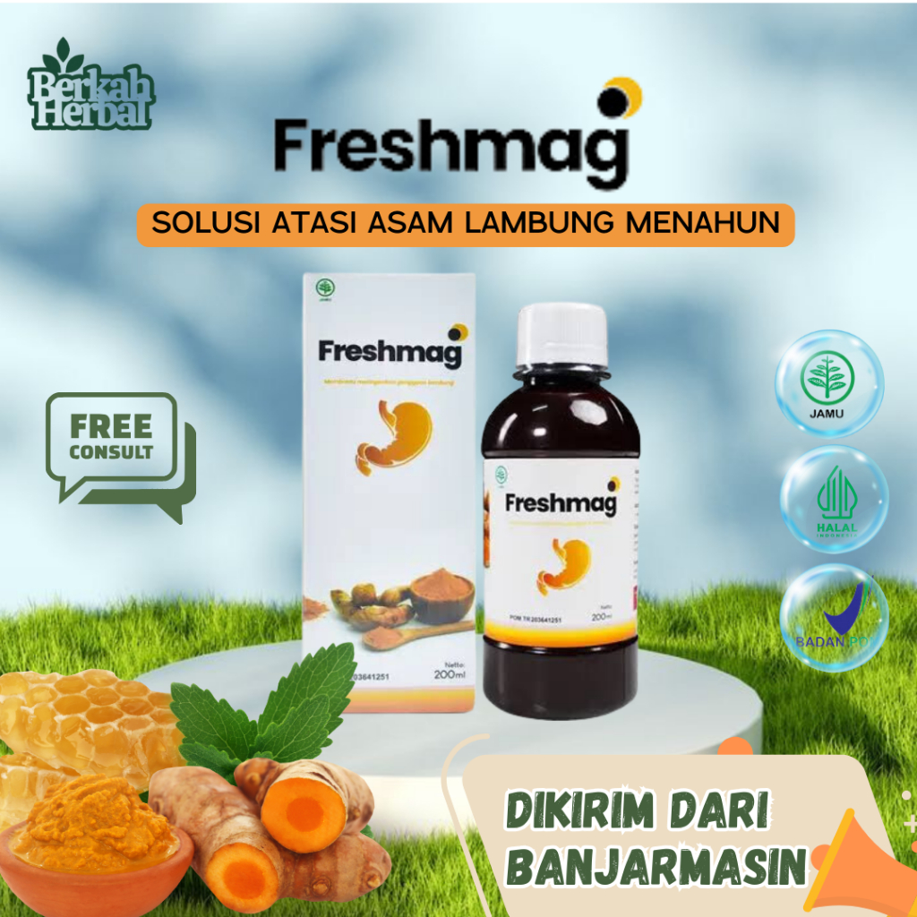 Freshmag Madu Lambung Obat Sakit Maag Asam Lambung Original Banjarmasin