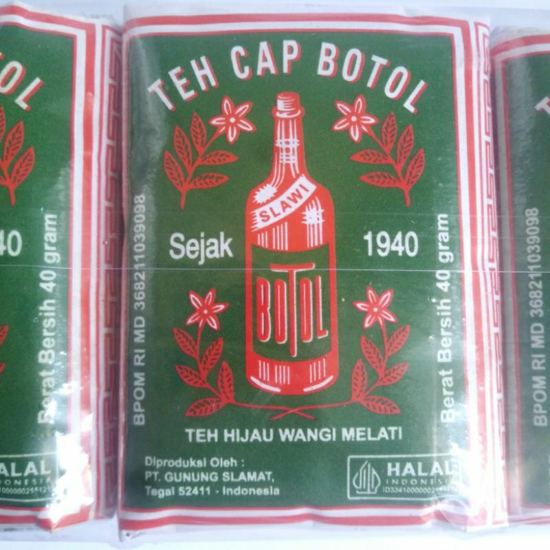 

Teh Seduh Botol Hijau wangi melati 40 gram