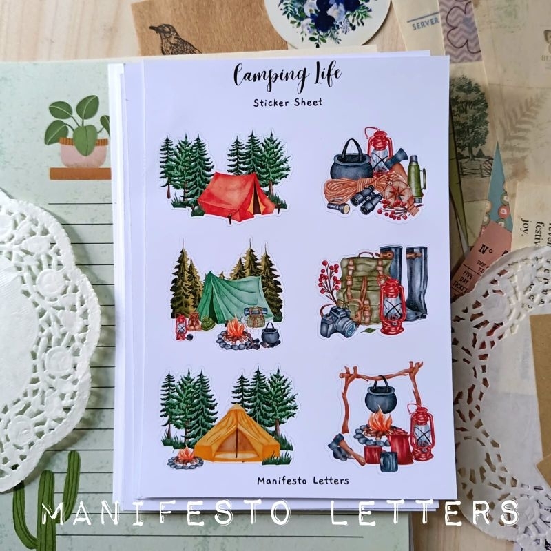 

Sticker Sheet A6 | decorative journaling mailart | Indonesian Food | Stiker Makanan