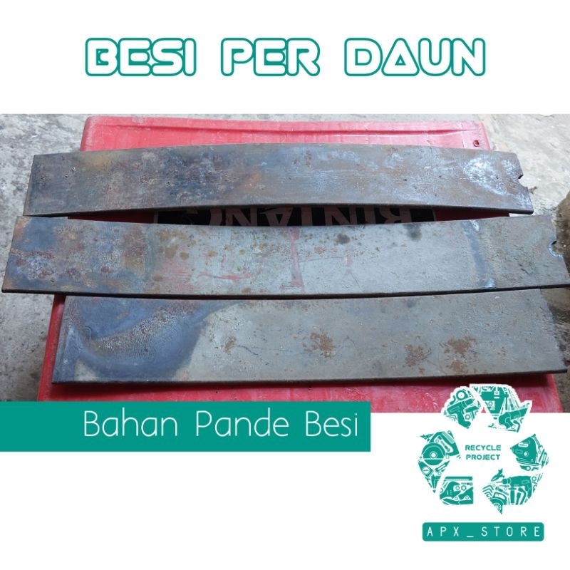 Besi Baja Per Daun Bekas Panjang 50cm, Bahan Pande Besi.