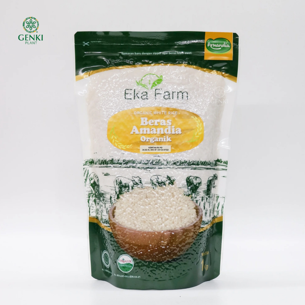 

Eka Farm Beras Amandia Organik / Beras Diabetes / Beras Putih Low GI - 1 kg