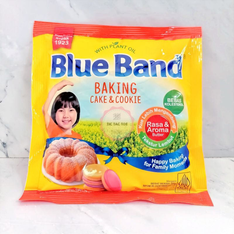 

Mentega/Margarine Blue Band Cake & Cookie Kemasan Baru 200gr