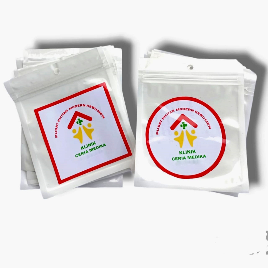 

Stiker bahan tahan air kemasan Plastik satuan