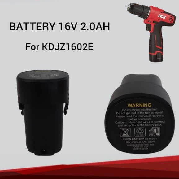 Battery Bor Cordless DCK KDJZ1602 Batere 16v