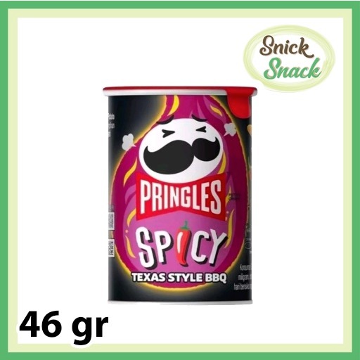 

Pringles Spicy 46 gr Mexican BBQ Keripik Kentang Rasa Barbeque Pedas