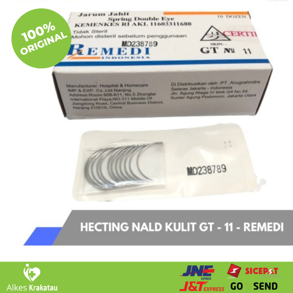 Jarum Hecting Remedi GT/Jarum Jahit Kulit (skin) - GT(11)