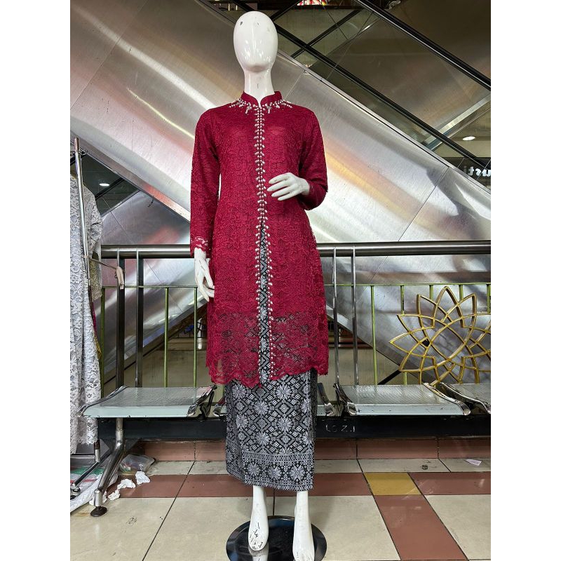 GAMIS KEBAYA WANITA TUNIK BROKAT(DN)