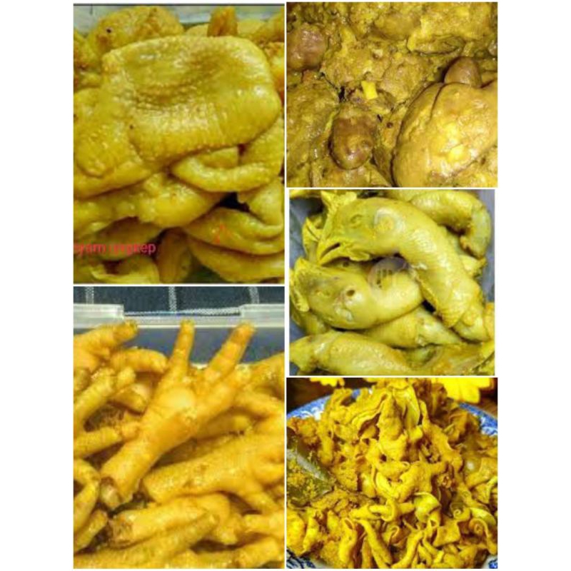 

Ceker ungkap, usus ungkap, pala ungkap, kulit ungkap, hati ampla ungkap mentah 250gram,klau udh di ungkap menyusut gak 250gram lagi ya