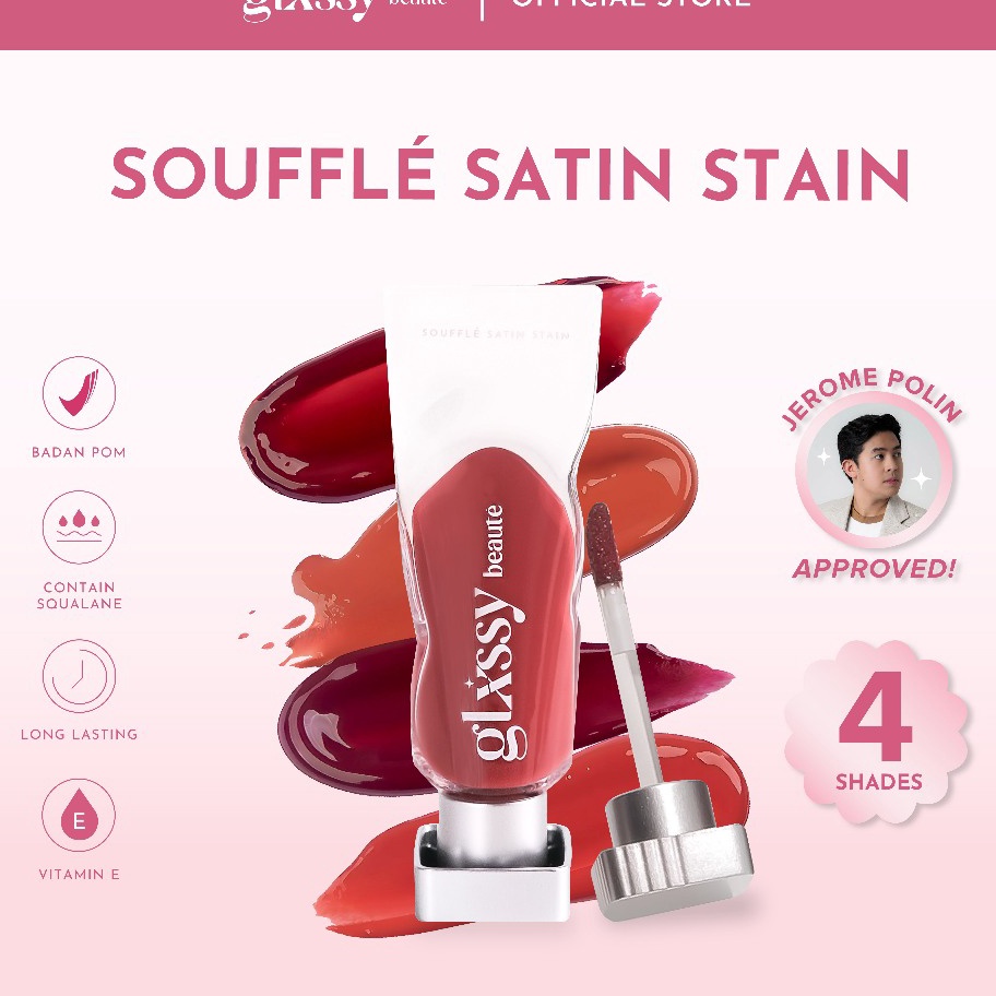 55 COD Glxssy Beaute Souffl Satin Stain  Lip Tint
