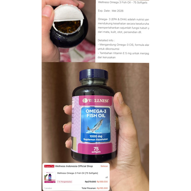 WELLNESS OMEGA 3 FISH OIL