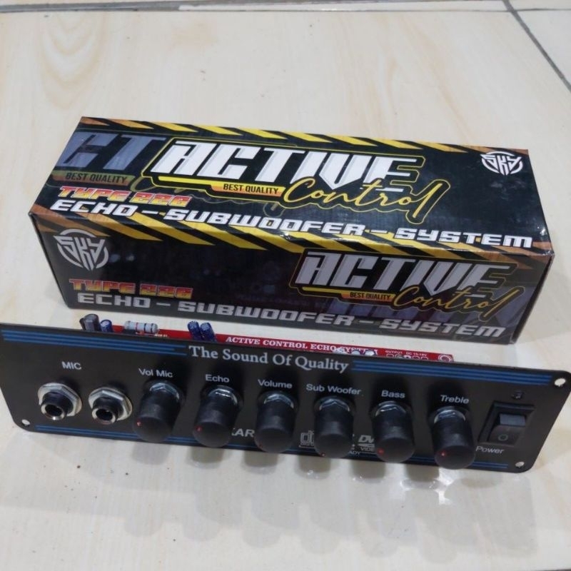 Kit Aktif  Stereo Tone Control Plus Panel 2 mic Echo