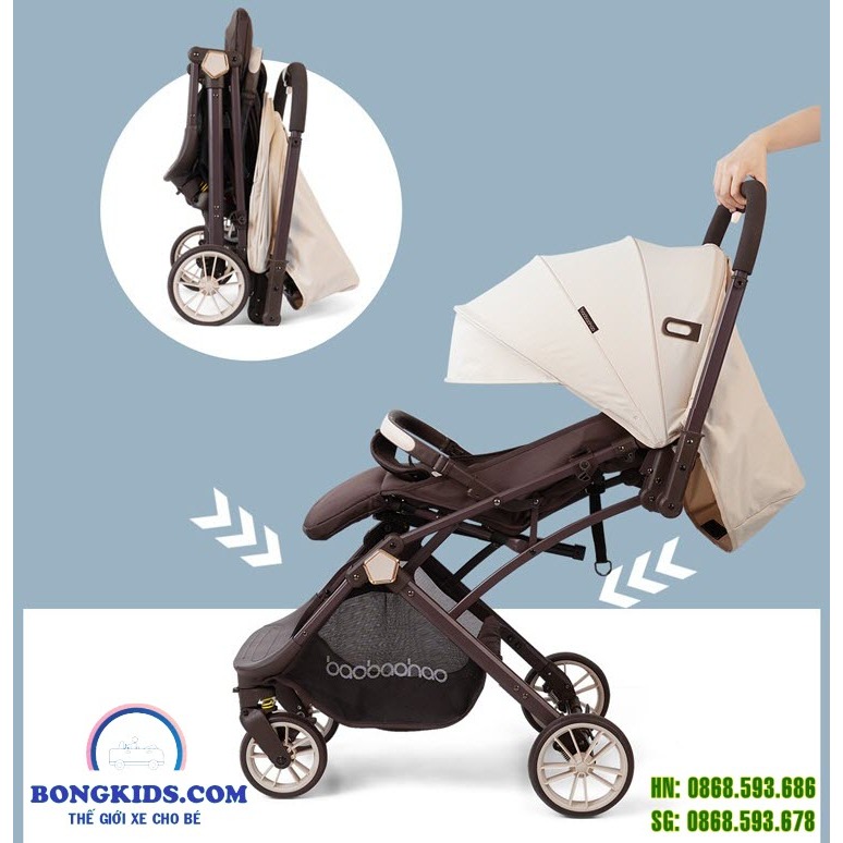 Stroller Baobaohao Y8 Cabin size hadap depan hadap ibu