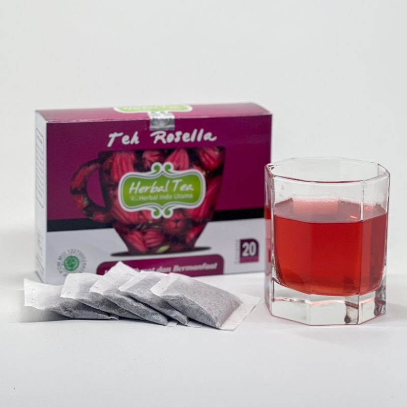 

TEH CELUP ROSELLA - Tea Bag Bunga Rosela Herbal Indo Utama HiU