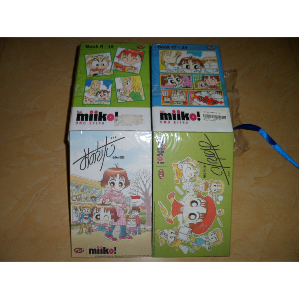 Box Komik Boxset Hai Miiko ( hanya box tanpa buku ) Bonus Shikishi ( pembatas buku )