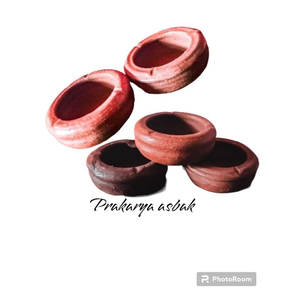 asbak tanah liat/ trmpat sekar