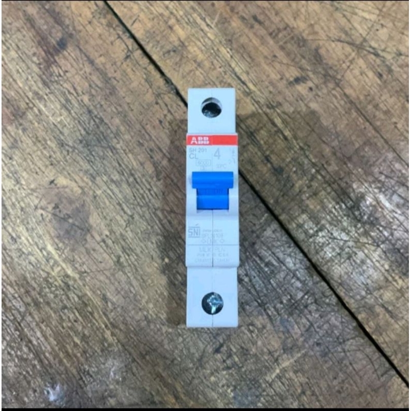 MCB ABB 4 ampere type SH 201 Original Baru