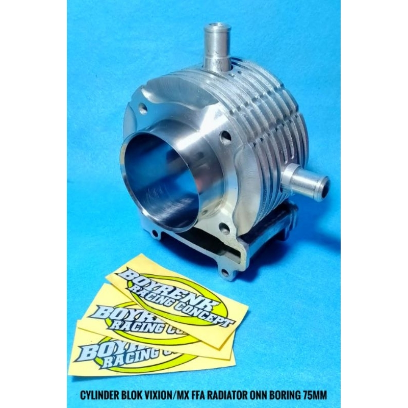 CYLINDER BLOK VIXION|JUPITER MX|MX KING- BYPASS FFA BAHAN CKR BILLET BORING|LINER LUAR 68|70|72|74|7