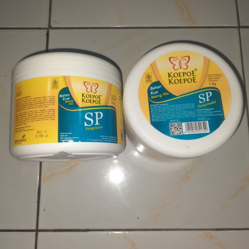 

SP KOEPOE KOEPOE 1KG Exp Juni 2027 Pengemulsi/Emulsifier Pengembang Adonan Kue Baking Mix Bolu Brownies Donat