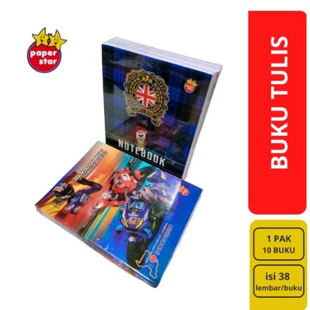 

BUKU TULIS PAPERSTAR 38 1 PACK ISI 1 BUKU ART J9P1