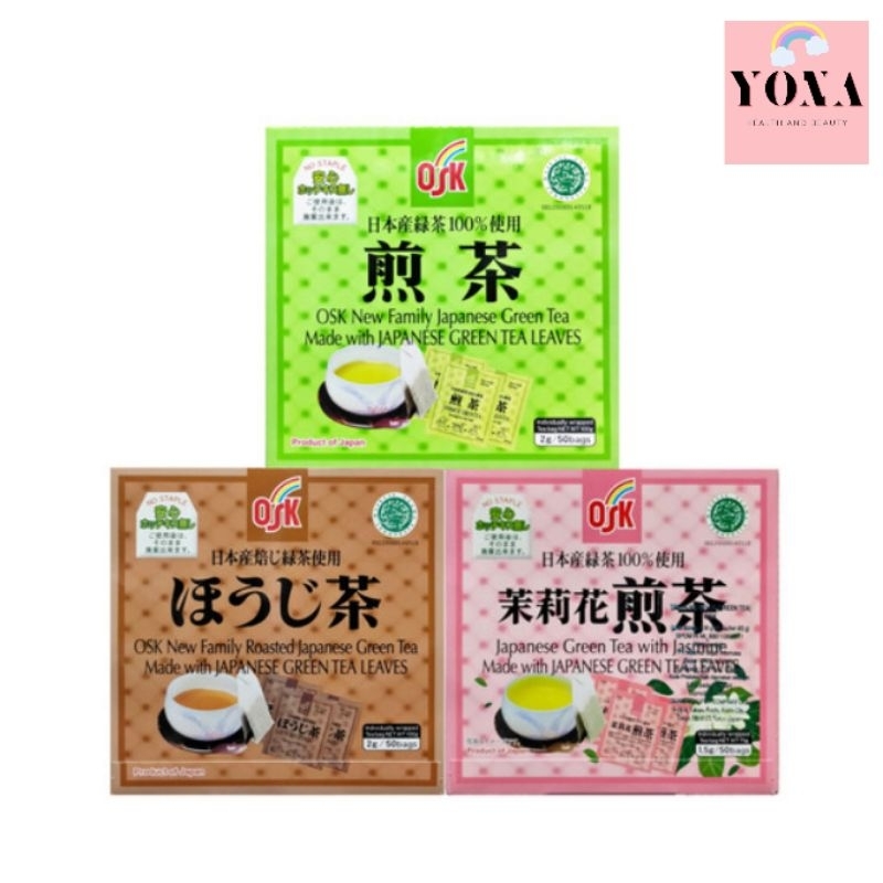 

OSK TEH HIJAU GREEN TEA 50BAGS | ORIGINAL | JASMINE | ROASTED GREENTEA