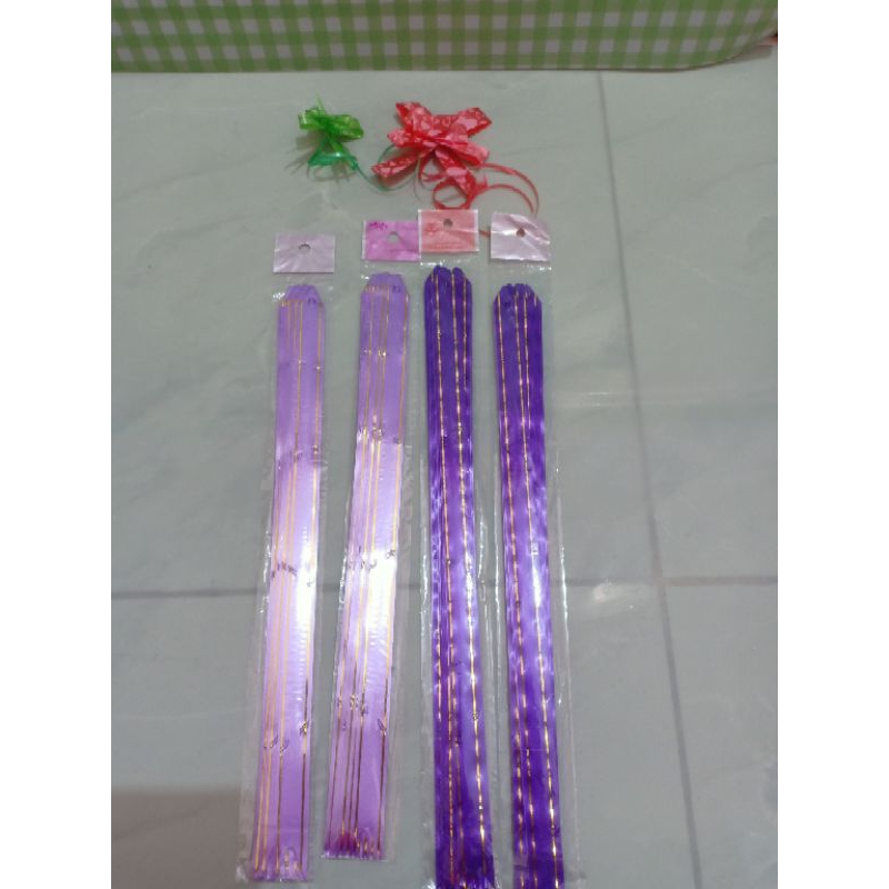 

Pita serut medium pita serut motif garis