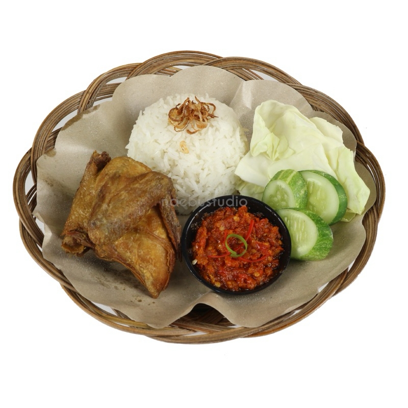 

Nasi sambal bajak ayam