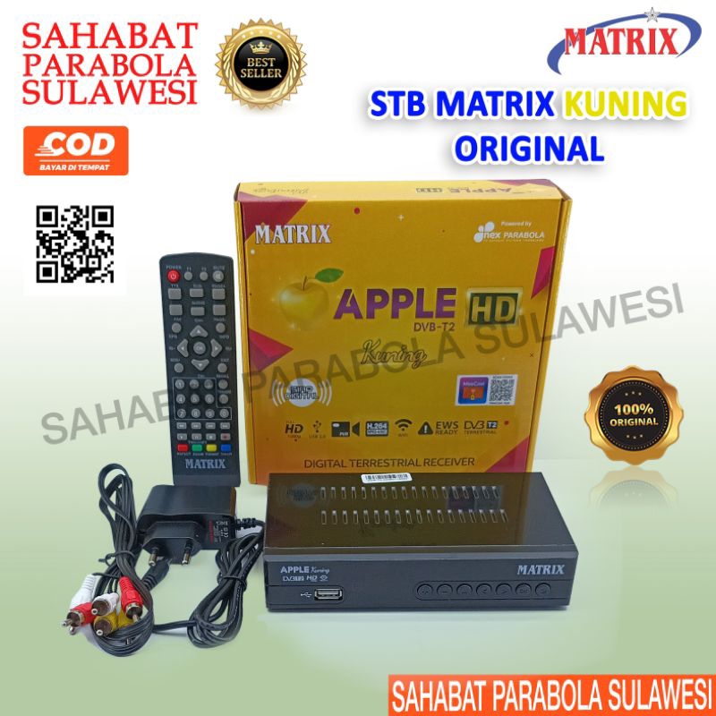 SET TOP BOX MATRIX APPLE KUNING STB MATRIX ORIGINAL