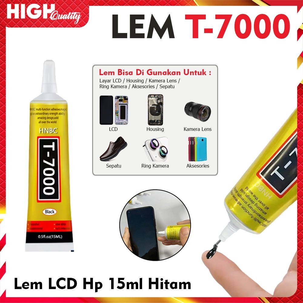 

LEM LCD T7000 Serba Guna LEM TOUCHSCREEN Hp / Alat Perekat Casing Handphone & Camera Lensa / Lem Perhiasan Serbaguna Glue T-7000 15ML