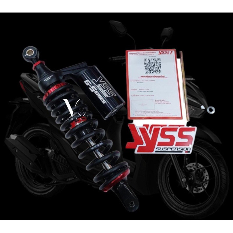 Shock YSS G Plus Smooth Black Series Vario 125 / Vario 150 / 330 Mm Black Series // Shock Vario 150 