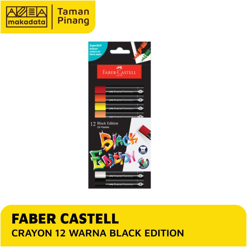 

CRAYON / OIL PASTEL FABER CASTELL ISI 12 WARNA BLACK EDITION 220012