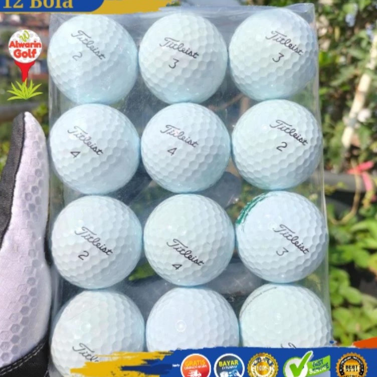 Paket 12 Pcs BOLA GOLF TITLEIST PRO V1 PRO V1X GRADE A SUPER GOLF BALL SECOND BEKAS MURAH ORIGINAL A