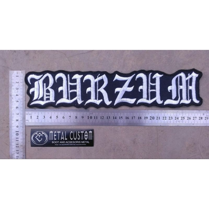 Backpatch Black Metal Burzum / Bordir Band Metal / Bordir Besar Black Metal / Patch Band Metal / Bor