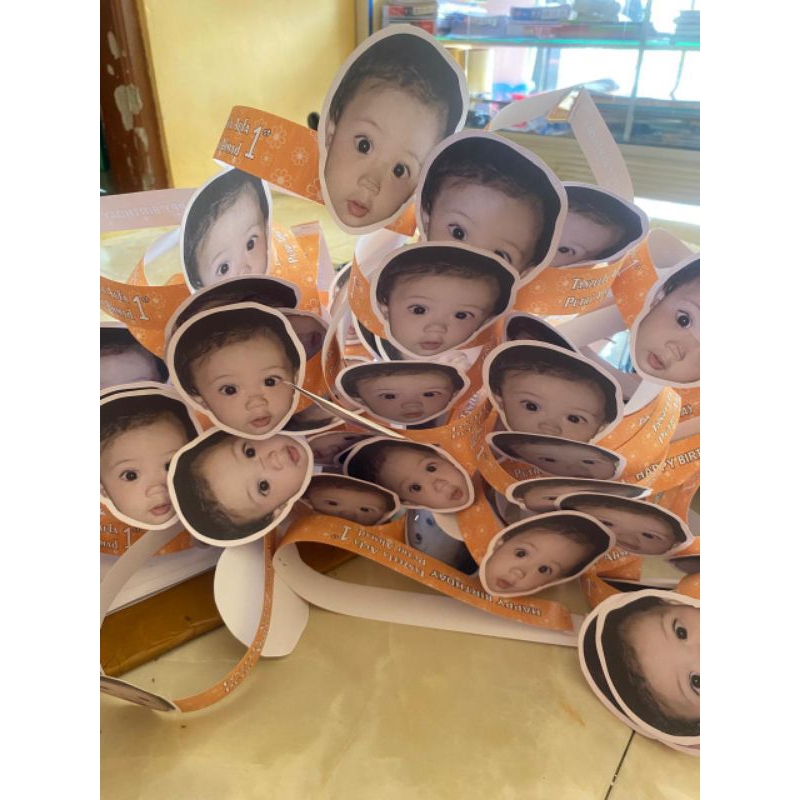 TOPI ULTAH LUCU CUSTOM FOTO ANAK