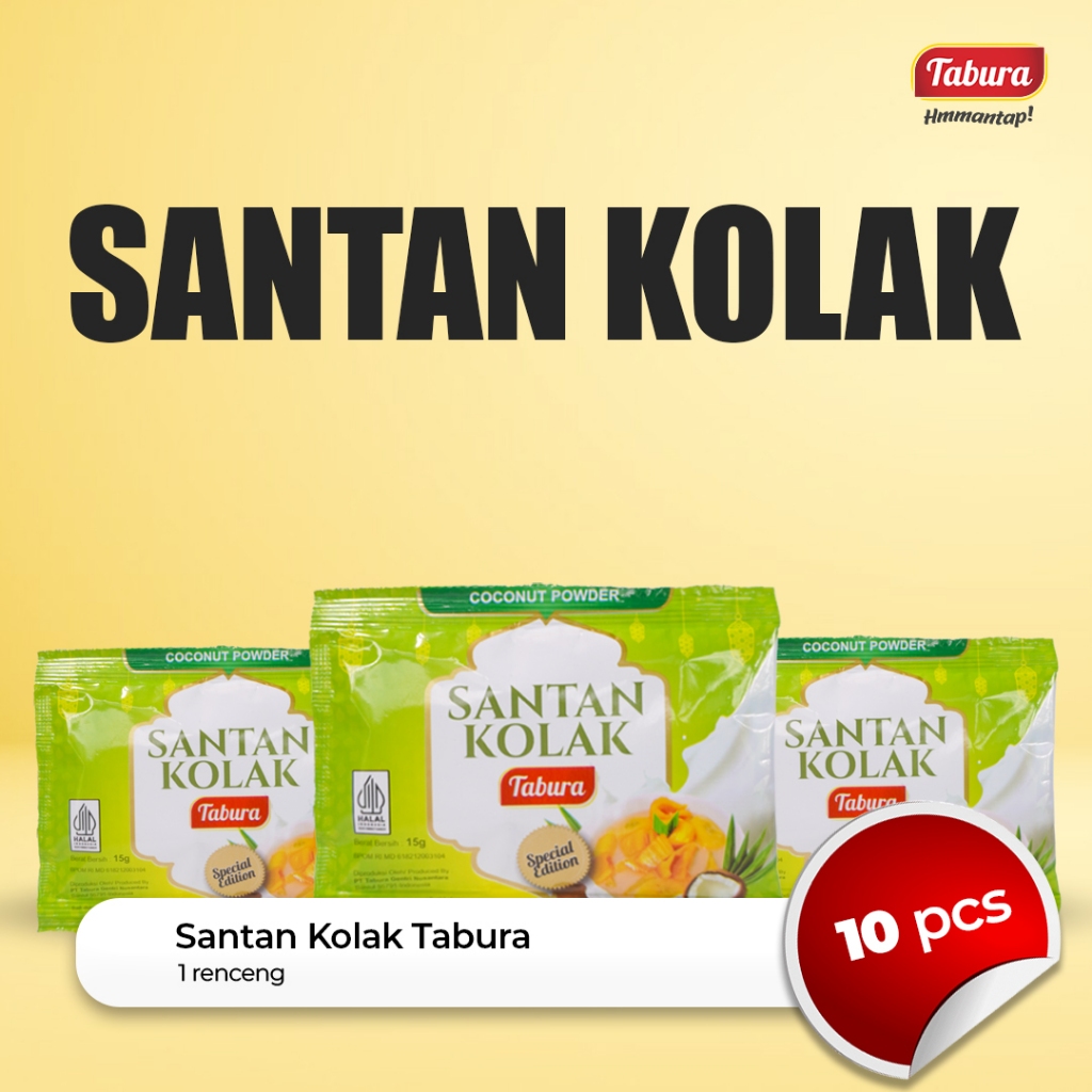 

Santan Kolak Bubuk 10pcs | Santan Kolak Bubuk Tabura 15g (RENCENGAN)