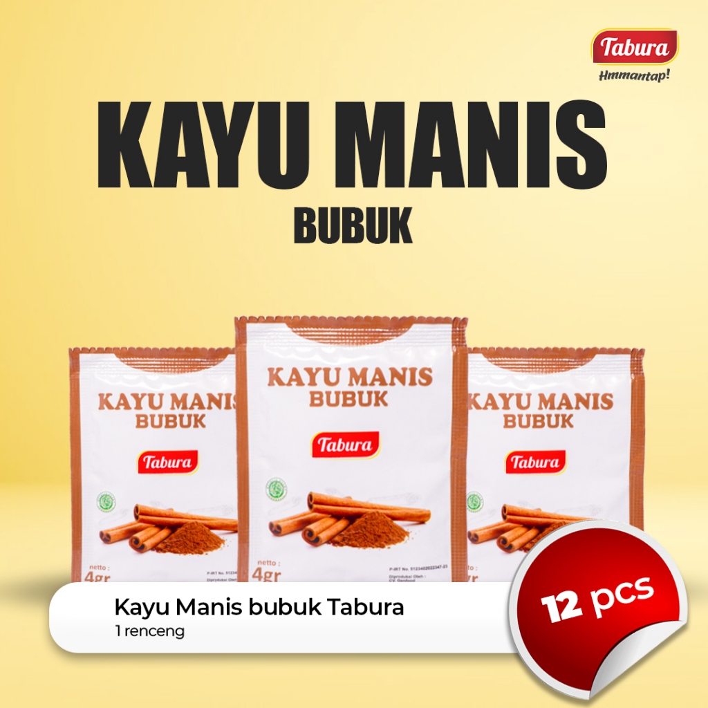 

Kayu Manis Bubuk 12pcs | Kayumanis Bubuk Tabura 4g (RENCENGAN)