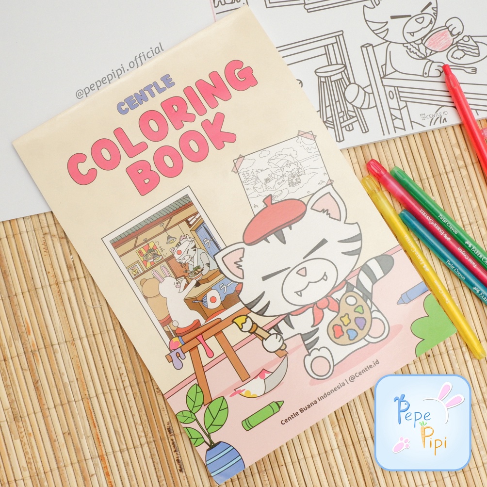 

Buku Mewarnai Centle A4 25 Lembar Coloring Book Centle Drawing Book untuk Anak Sekolah Buku Gambar Menggambar ART T1M7