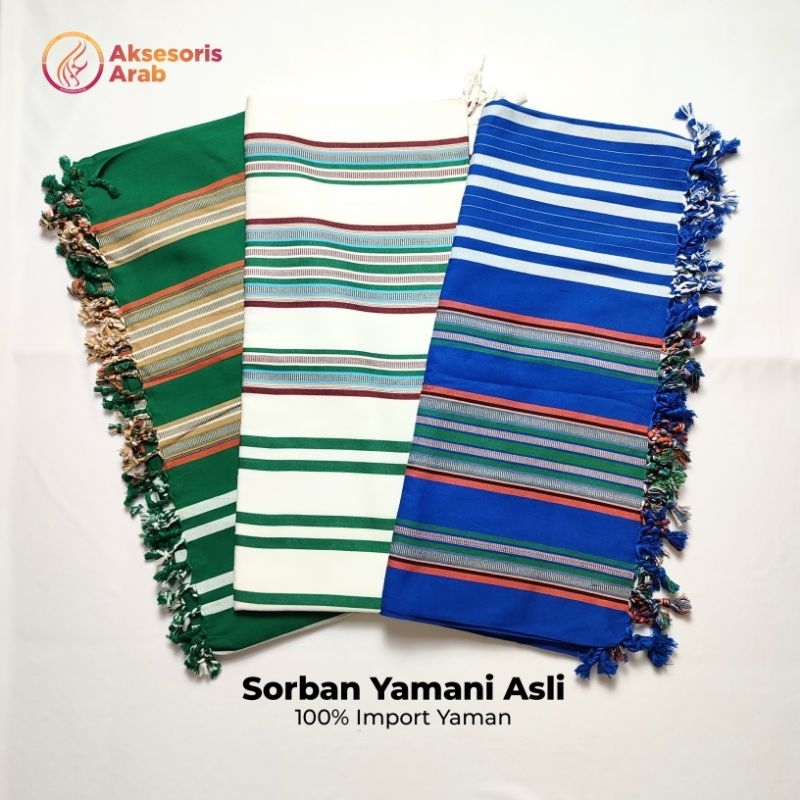 Sorban Yamani Sorban Salur Impor Yaman Langsung Bahan Tebal