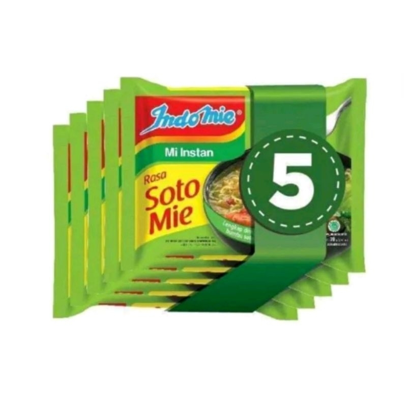 

Indomie soto mie bundling isi 5 pcs