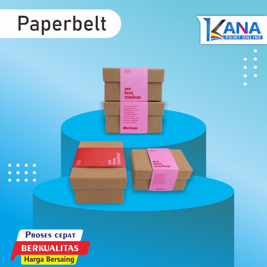 

Paper Belt Custom / label segel box / paper sleeve packaging