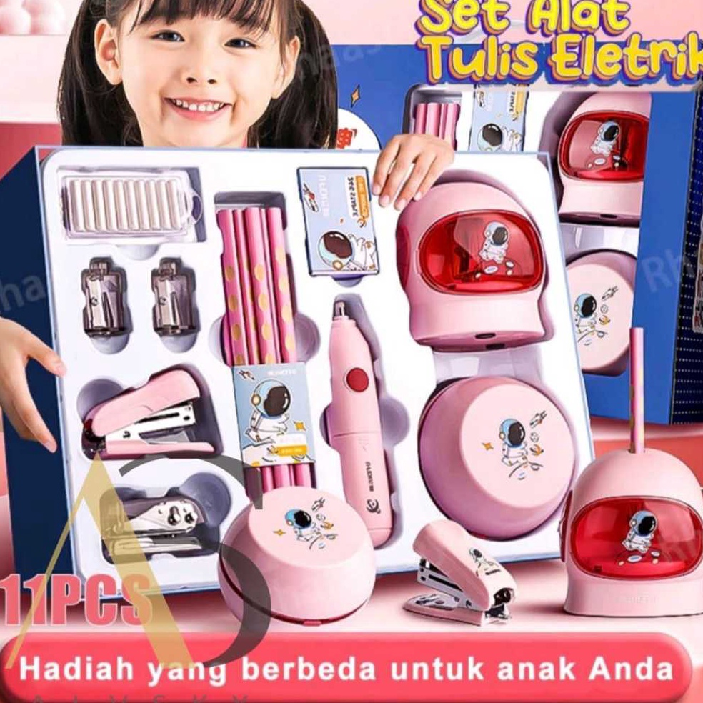 

KODE R48E SET ALAT TULIS ELEKTRIK RAUTAN PENGHAPUS VACUUM PENSIL ELECTRIC STATIONERY SET