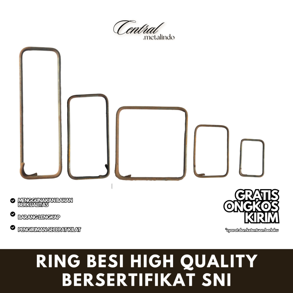 Ring Cincin Besi / Begel / Besi Behel / Ring beton UKURAN 10