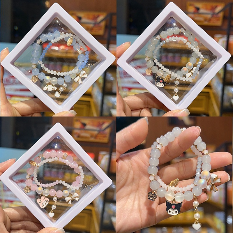 COD Gelang Sanrio Lucu Gelang Anak Perempuan Manis Tali Tangan Kristal Pelajar Hadiah Sahabat-EP
