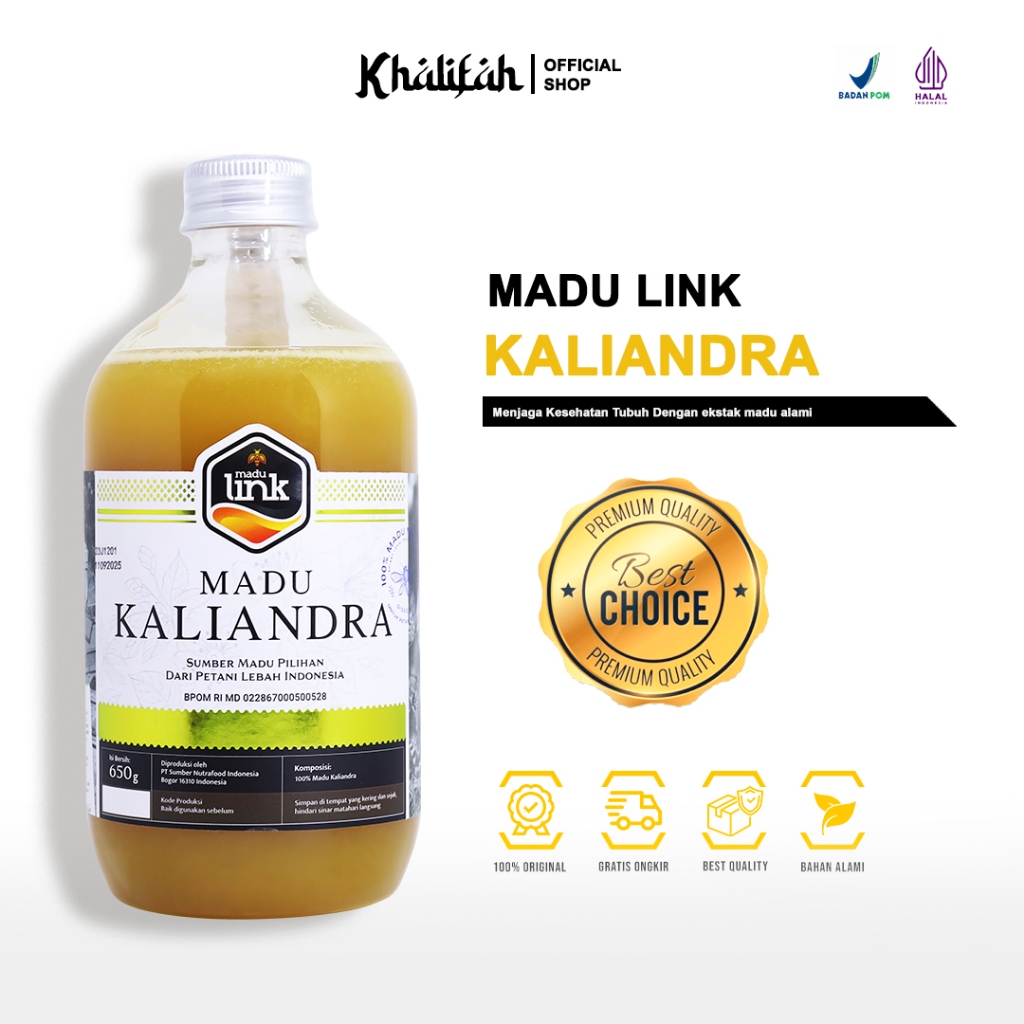 

Madu Link Kaliandra - Meningkatkan Hormon - 650 Gram