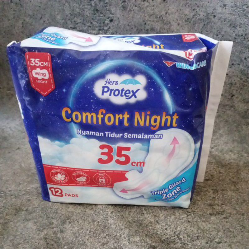 Hers Protex night 35cm wings 12 softex pembalut