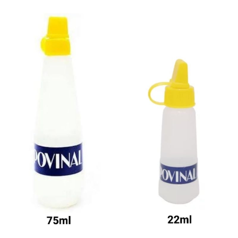 

(Pcs) Lem Povinal Cair 111 & 112 (22ml & 75ml) | Lem Kertas Bening Kecil & Besar